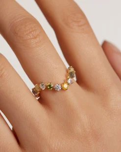 Anillos Eternidad|Anillos Con Piedras Semipreciosas-PDPAOLA Anillo April
