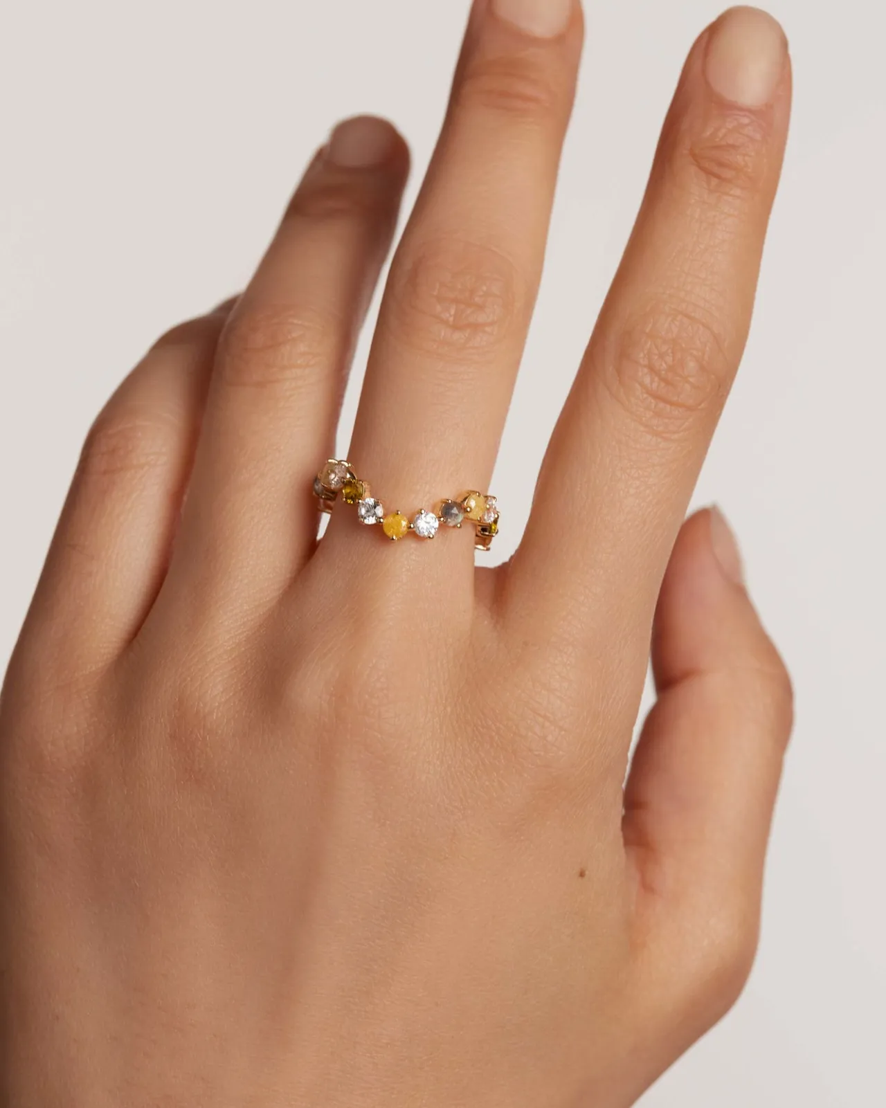 Anillos Eternidad|Anillos Con Piedras Semipreciosas-PDPAOLA Anillo April