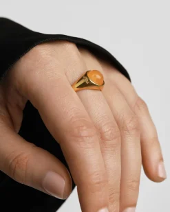 Anillos Con Piedras Semipreciosas|Anillos Solitarios-PDPAOLA Anillo Aventurina Amarilla Moon