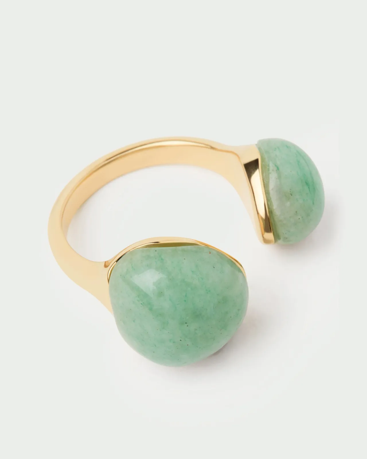 Anillos Grandes|Anillos Con Piedras Semipreciosas-PDPAOLA Anillo Aventurina verde Gravity
