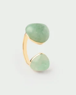 Anillos Grandes|Anillos Con Piedras Semipreciosas-PDPAOLA Anillo Aventurina verde Gravity