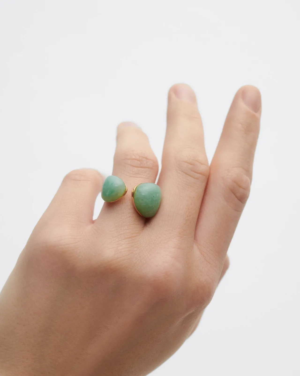 Anillos Grandes|Anillos Con Piedras Semipreciosas-PDPAOLA Anillo Aventurina verde Gravity