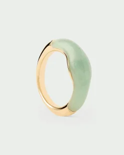 Anillos Grandes|Anillos Con Piedras Semipreciosas-PDPAOLA Anillo Aventurina verde Nami