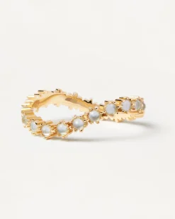 Anillos Con Piedras Semipreciosas|Anillos De Oro-PDPAOLA Anillo Blue Tide