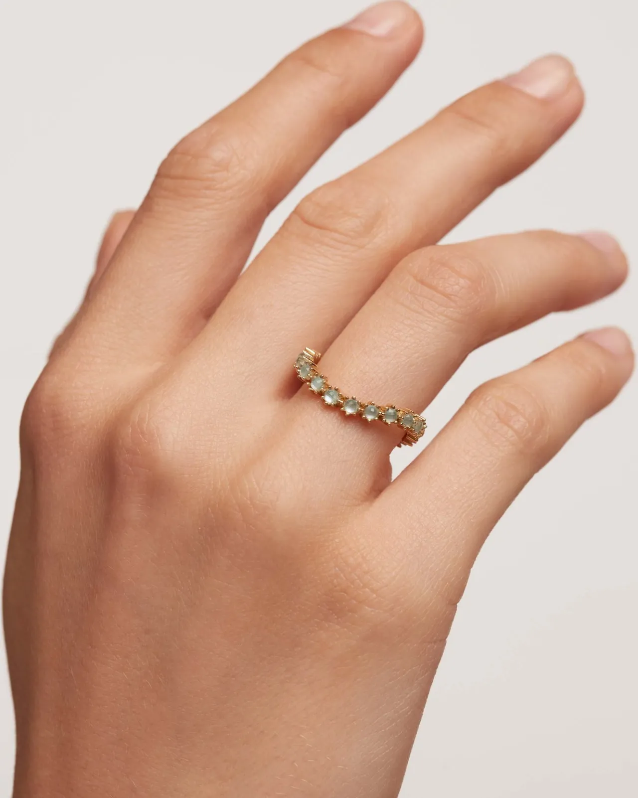 Anillos Con Piedras Semipreciosas|Anillos De Oro-PDPAOLA Anillo Blue Tide