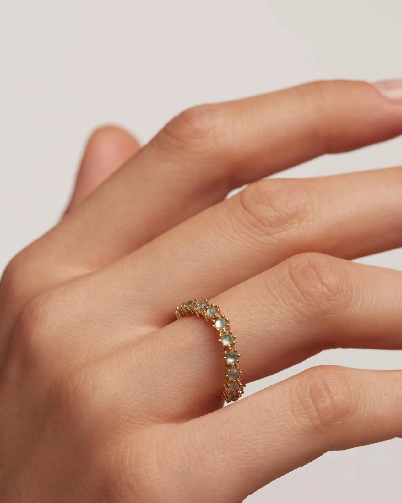 Anillos Con Piedras Semipreciosas|Anillos De Oro-PDPAOLA Anillo Blue Tide