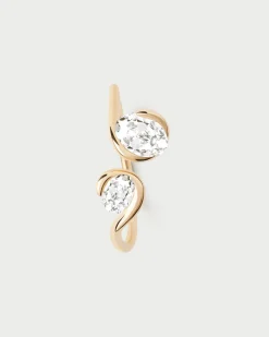 Joyas Con Diamantes|Joyas De Oro 18K-PDPAOLA Anillo de diamantes y oro Lea