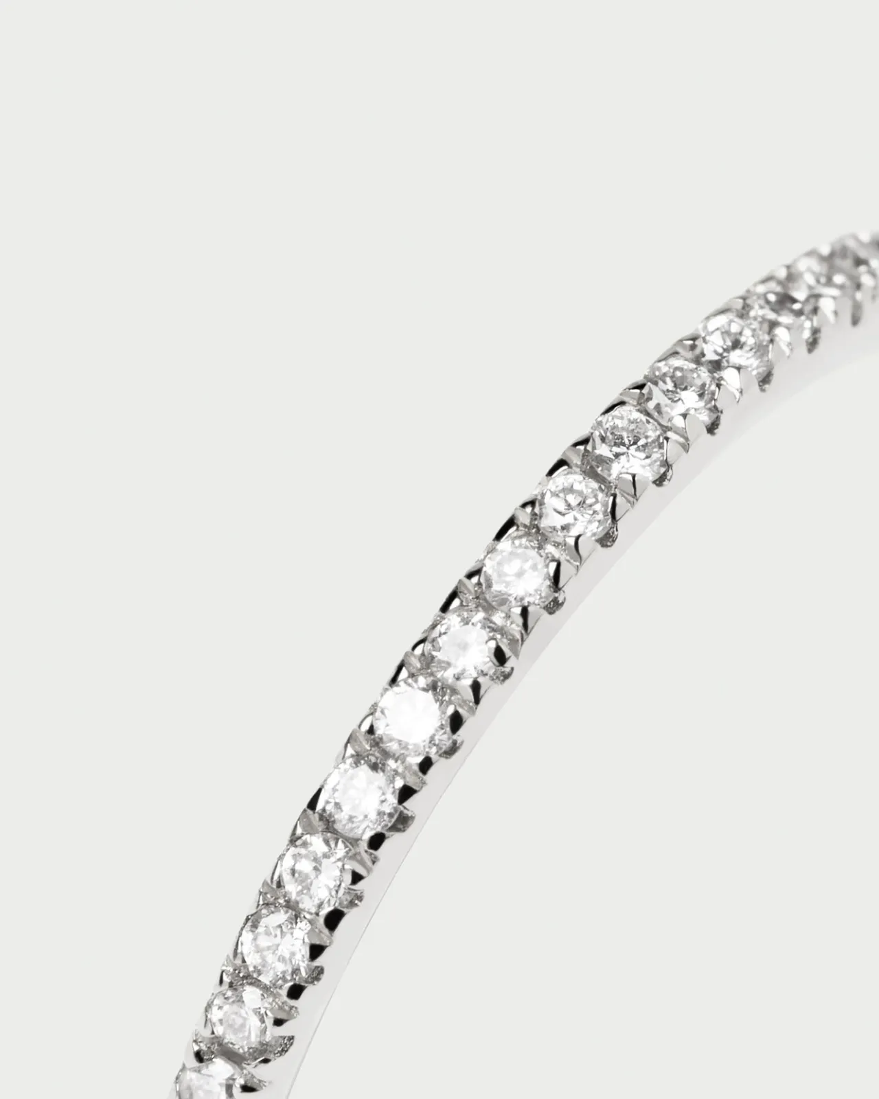 Joyas Con Diamantes|Joyas De Oro Blanco 18K-PDPAOLA Anillo de Diamantes Y Oro Blanco Eternity Mini