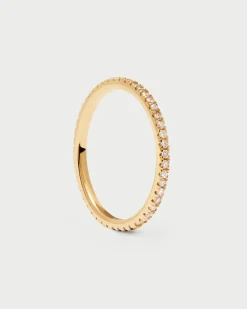 Anillos Eternidad|Joyas Con Diamantes-PDPAOLA Anillo de Diamantes y oro Eternity Mini
