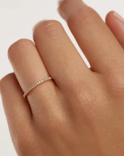 Anillos Eternidad|Joyas Con Diamantes-PDPAOLA Anillo de Diamantes y oro Eternity Mini
