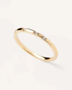 Joyas Con Diamantes|Rebajas Alta Joyería-PDPAOLA Anillo de Diamantes y oro Frosty