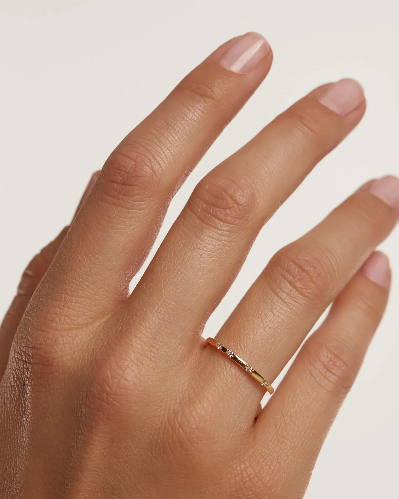 Joyas Con Diamantes|Rebajas Alta Joyería-PDPAOLA Anillo de Diamantes y oro Frosty