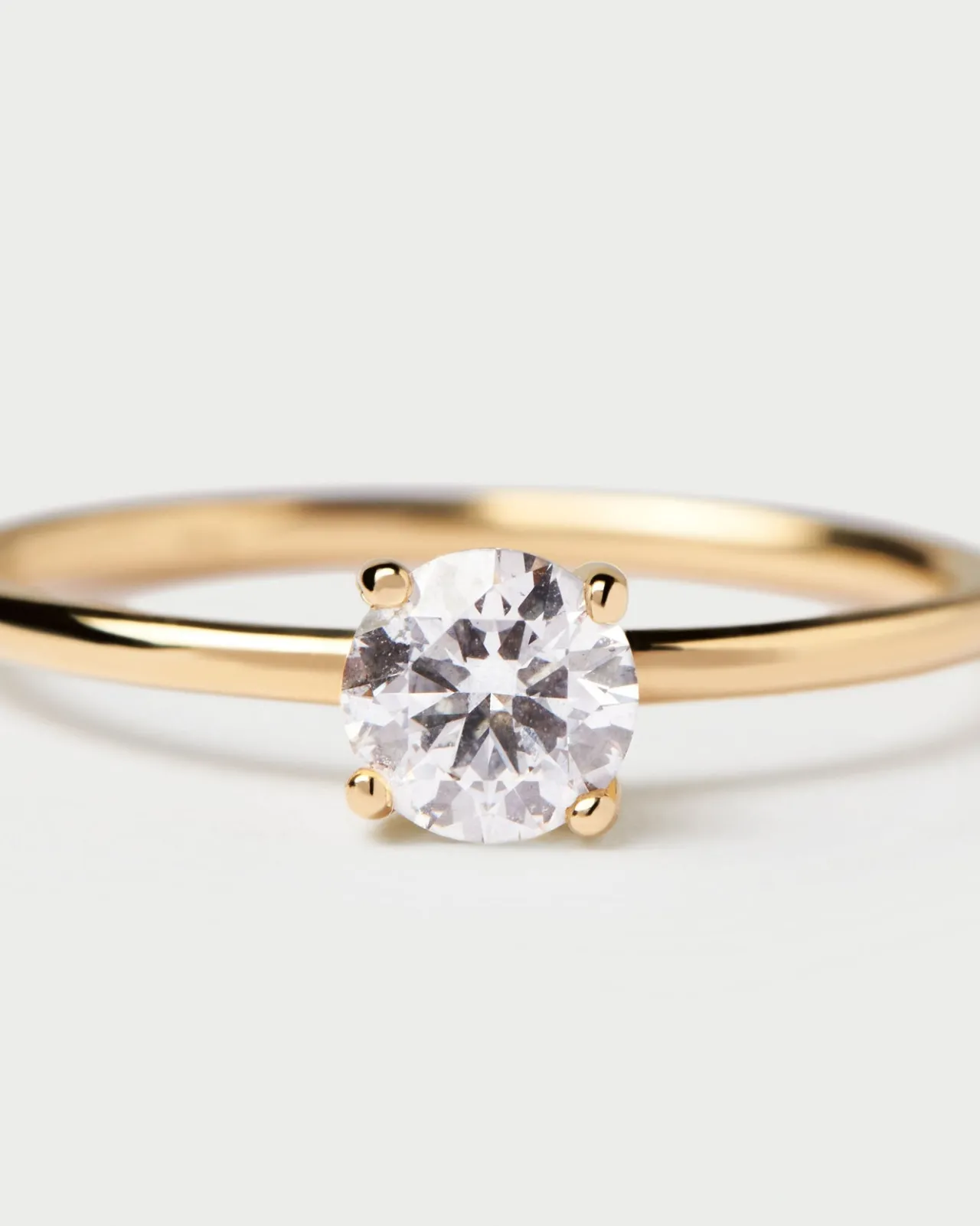 Joyas Con Diamantes|Joyas De Oro 18K-PDPAOLA Anillo de Diamantes y oro Solitaire Supreme