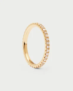 Joyas Con Diamantes|Joyas De Oro 18K-PDPAOLA Anillo de Diamantes y oro Eternity Medium