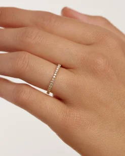 Joyas Con Diamantes|Joyas De Oro 18K-PDPAOLA Anillo de Diamantes y oro Eternity Medium