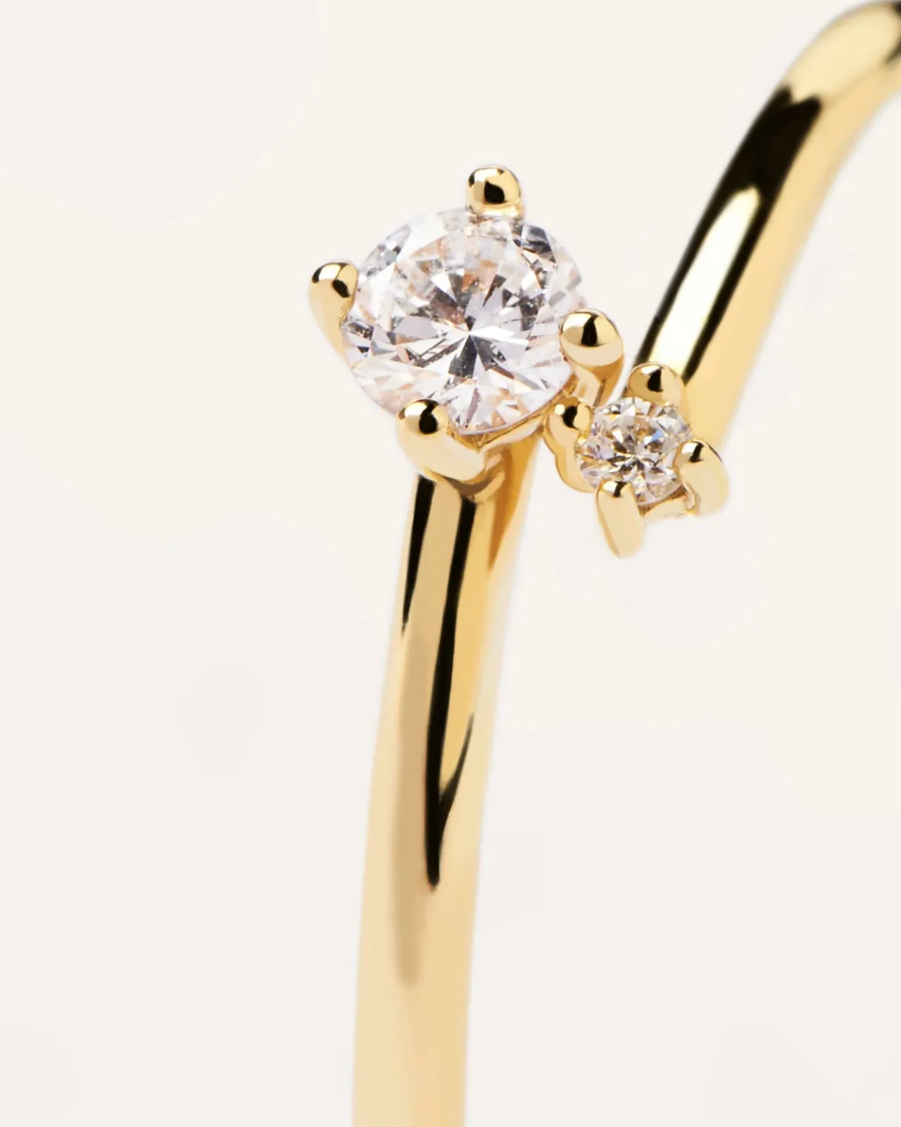Joyas Con Diamantes|Rebajas Alta Joyería-PDPAOLA Anillo de Diamantes y oro Duo