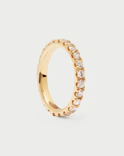 Joyas Con Diamantes|Joyas De Oro 18K-PDPAOLA Anillo de Diamantes y oro Eternity Supreme
