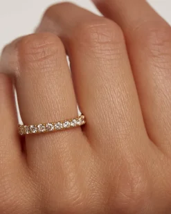 Joyas Con Diamantes|Joyas De Oro 18K-PDPAOLA Anillo de Diamantes y oro Eternity Supreme