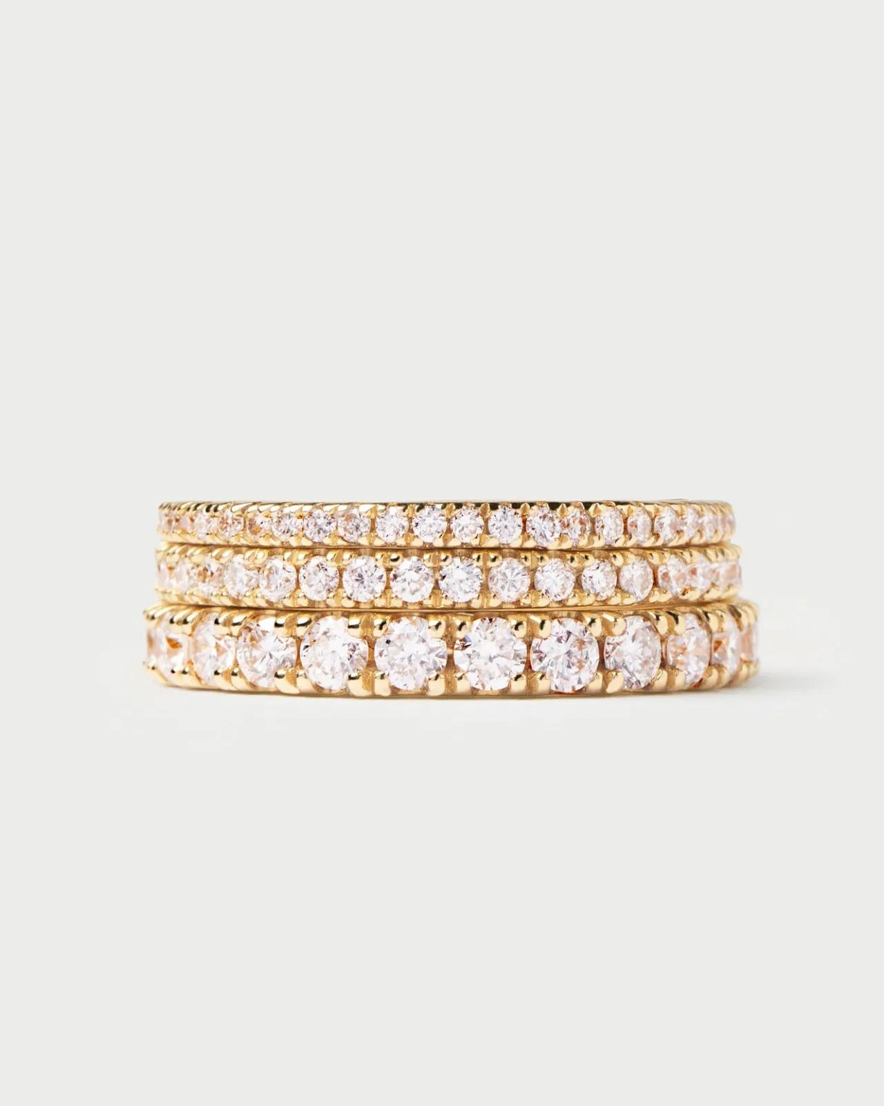 Joyas Con Diamantes|Joyas De Oro 18K-PDPAOLA Anillo de Diamantes y oro Eternity Supreme