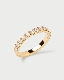 Joyas Con Diamantes|Joyas De Oro 18K-PDPAOLA Anillo de Diamantes y oro Eternity Supreme