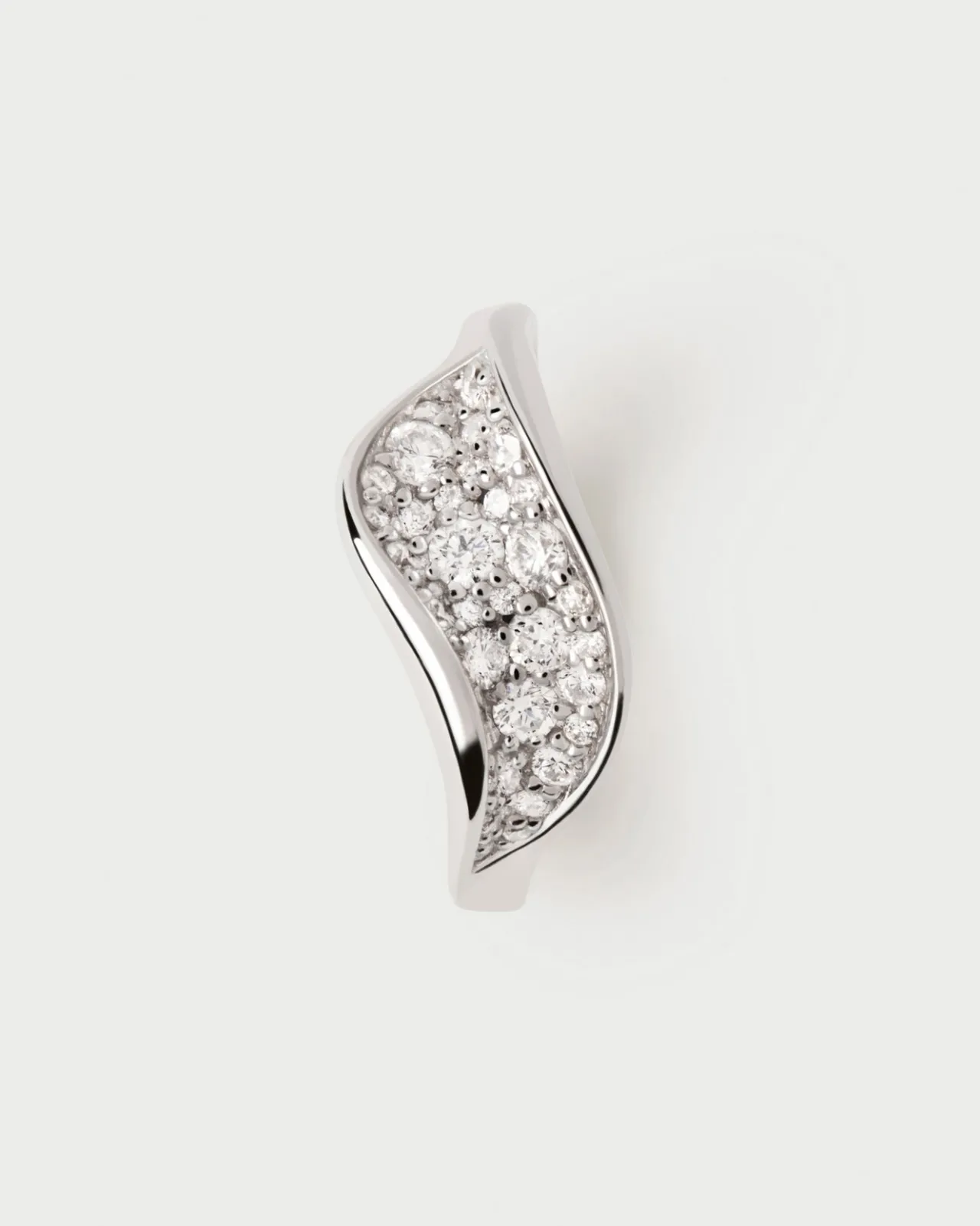 Joyas Con Diamantes|Joyas De Oro Blanco 18K-PDPAOLA Anillo de diamantes y oro blanco Violet