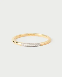 Joyas Con Diamantes|Joyas De Oro 18K-PDPAOLA Anillo de diamantes y oro Nora