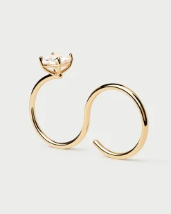 Anillos Básicos|Anillos De Oro-PDPAOLA Anillo de Doble Dedo Sofia