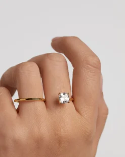 Anillos Básicos|Anillos De Oro-PDPAOLA Anillo de Doble Dedo Sofia