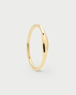 Joyas De Oro 18K|Rebajas Alta Joyería-PDPAOLA Anillo de oro Wave