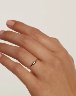 Joyas De Oro 18K|Rebajas Alta Joyería-PDPAOLA Anillo de oro Wave
