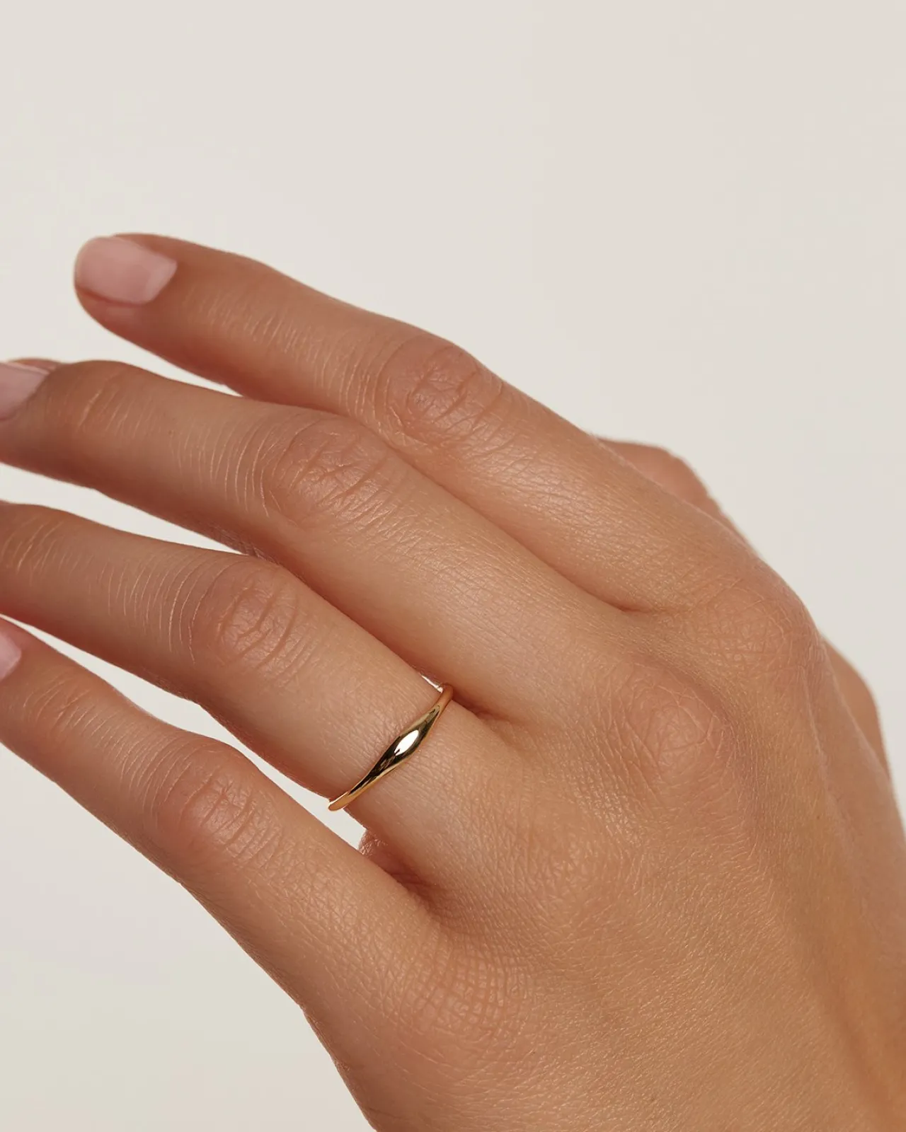 Joyas De Oro 18K|Rebajas Alta Joyería-PDPAOLA Anillo de oro Wave