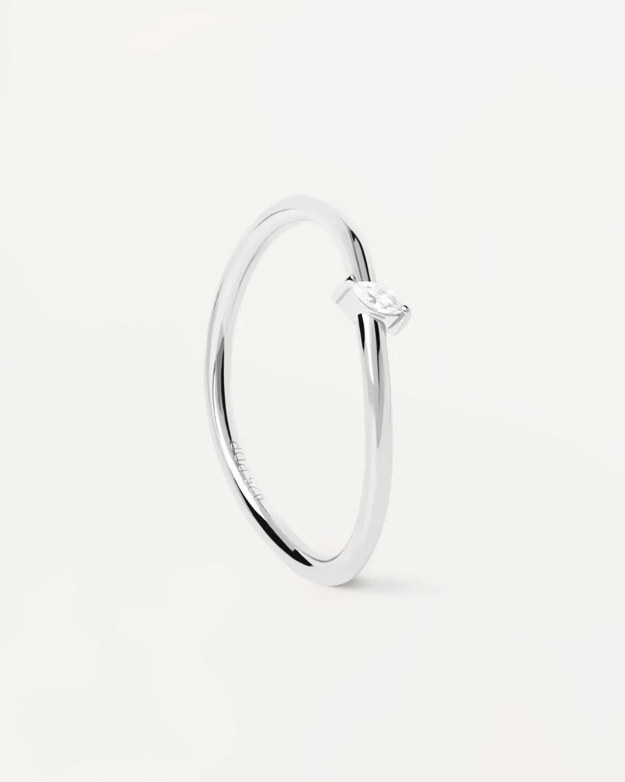 Anillos Básicos|Anillos Solitarios-PDPAOLA Anillo de Plata Leaf