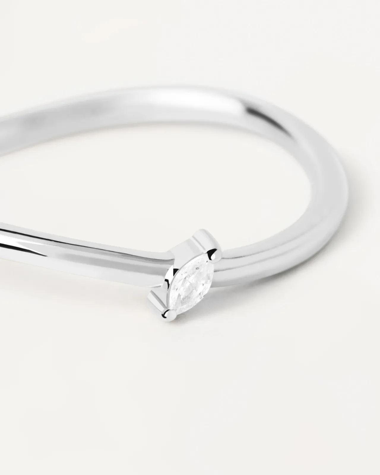 Anillos Básicos|Anillos Solitarios-PDPAOLA Anillo de Plata Leaf
