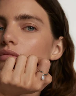 Anillos Básicos|Anillos De Plata-PDPAOLA Anillo De Plata Solitario Aqua