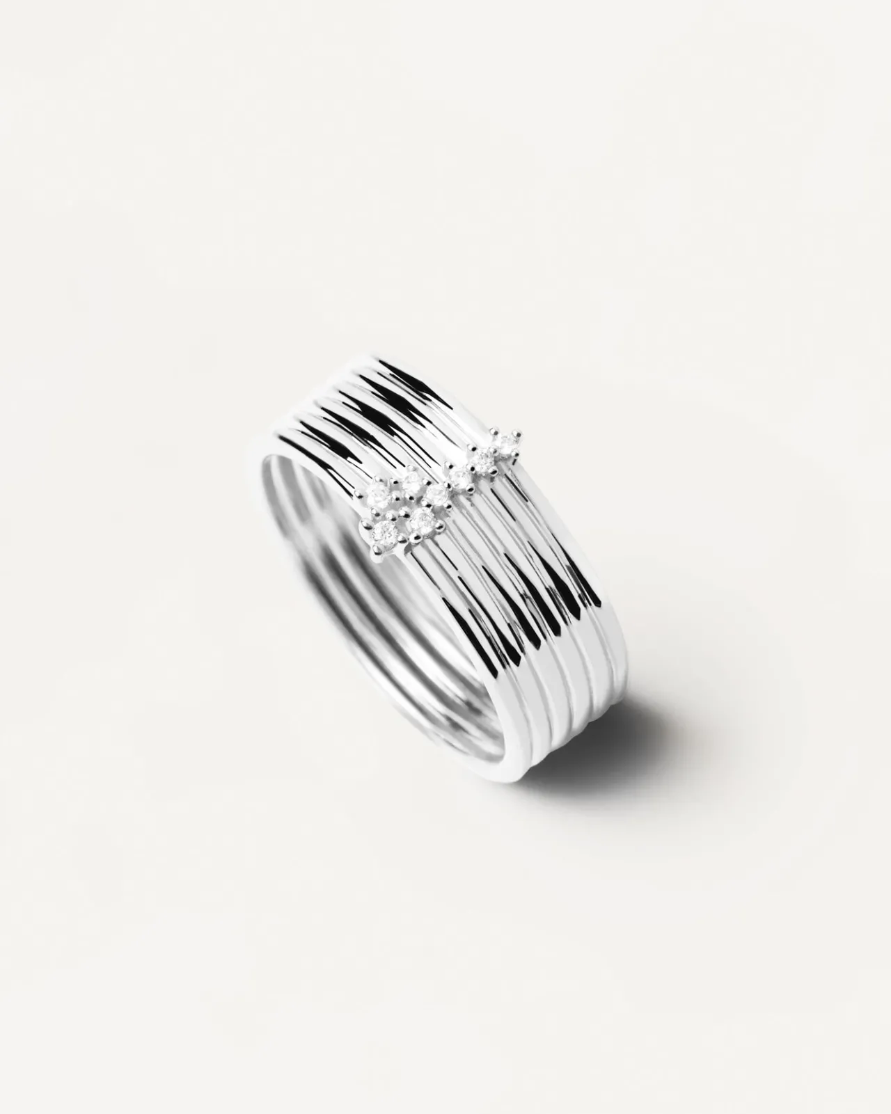 Anillos Grandes|Anillos De Plata-PDPAOLA Anillo de plata Super Nova