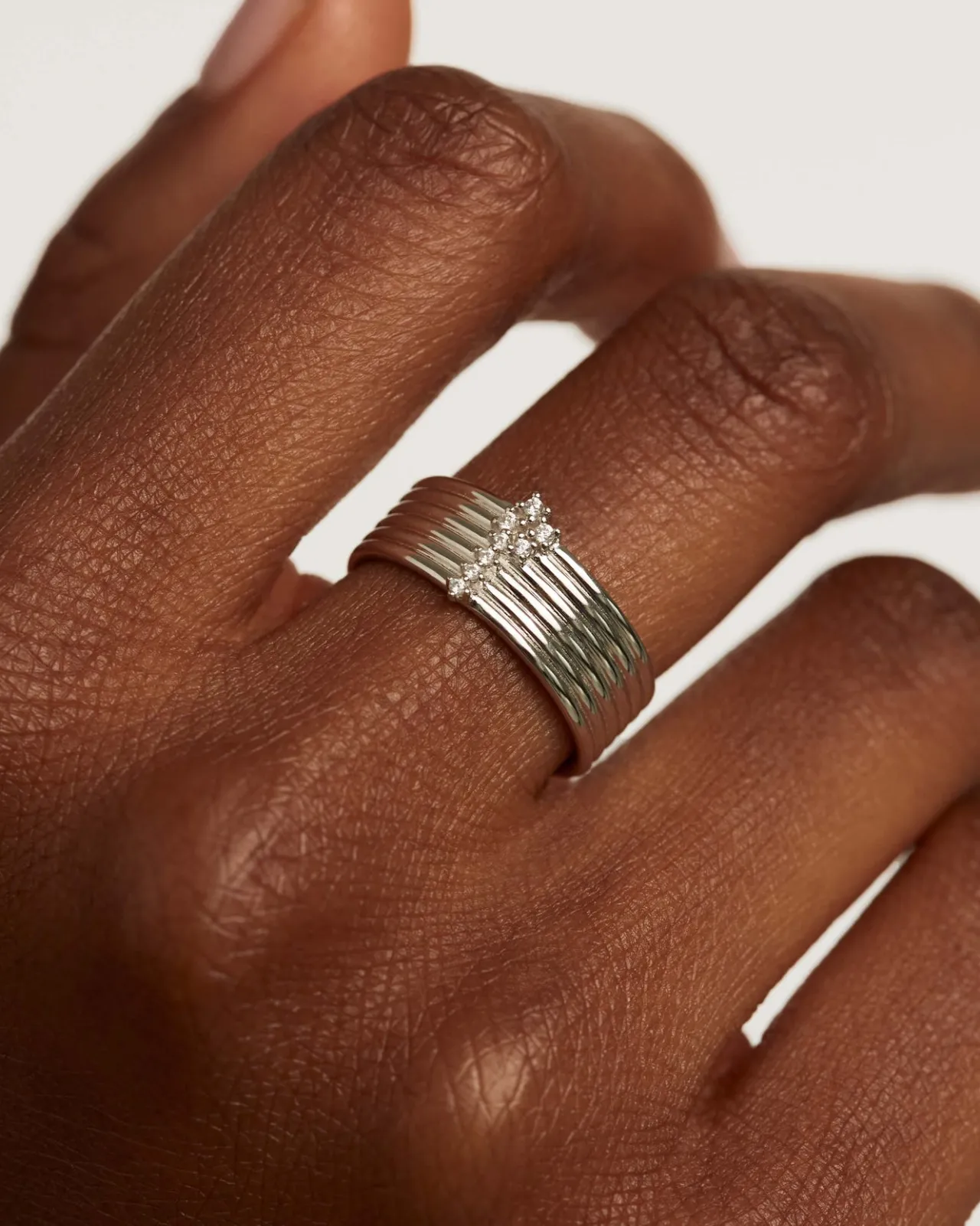 Anillos Grandes|Anillos De Plata-PDPAOLA Anillo de plata Super Nova