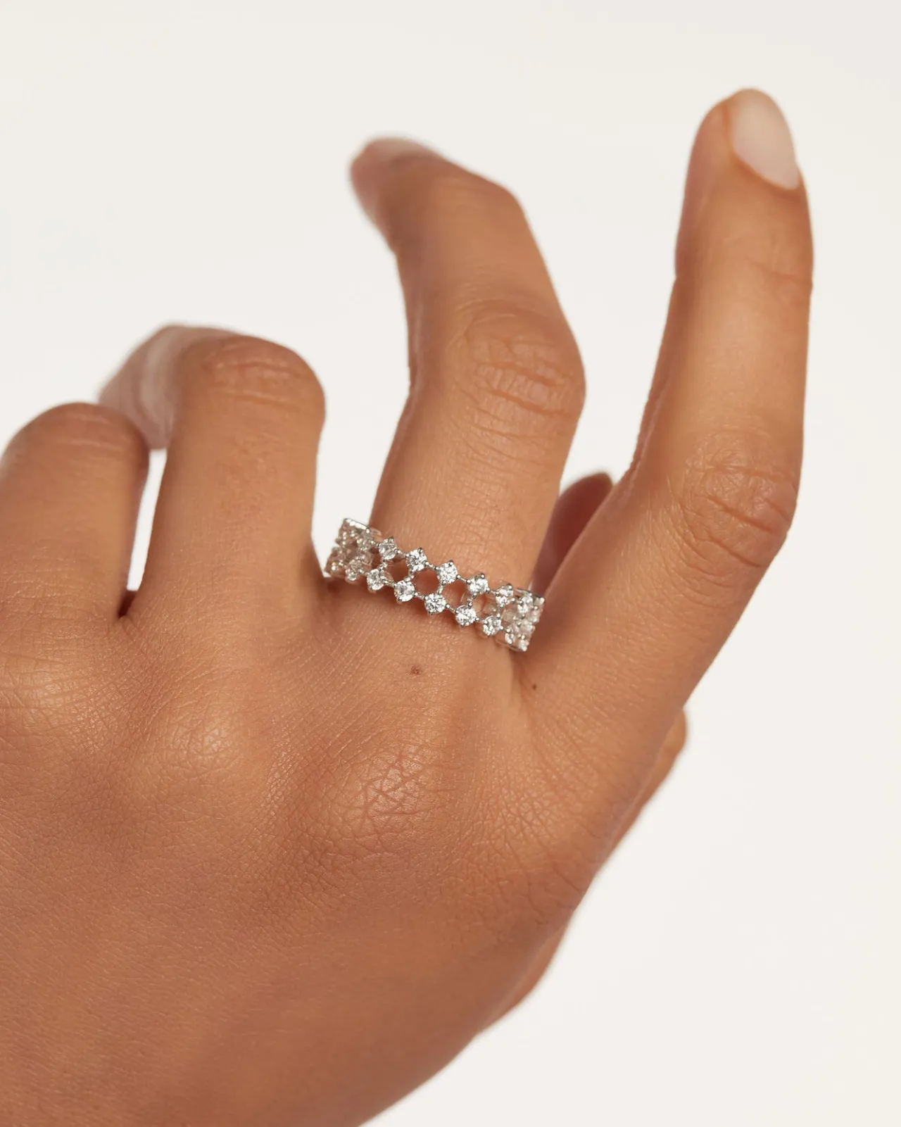 Anillos Eternidad|Anillos Básicos-PDPAOLA Anillo de Plata Twister