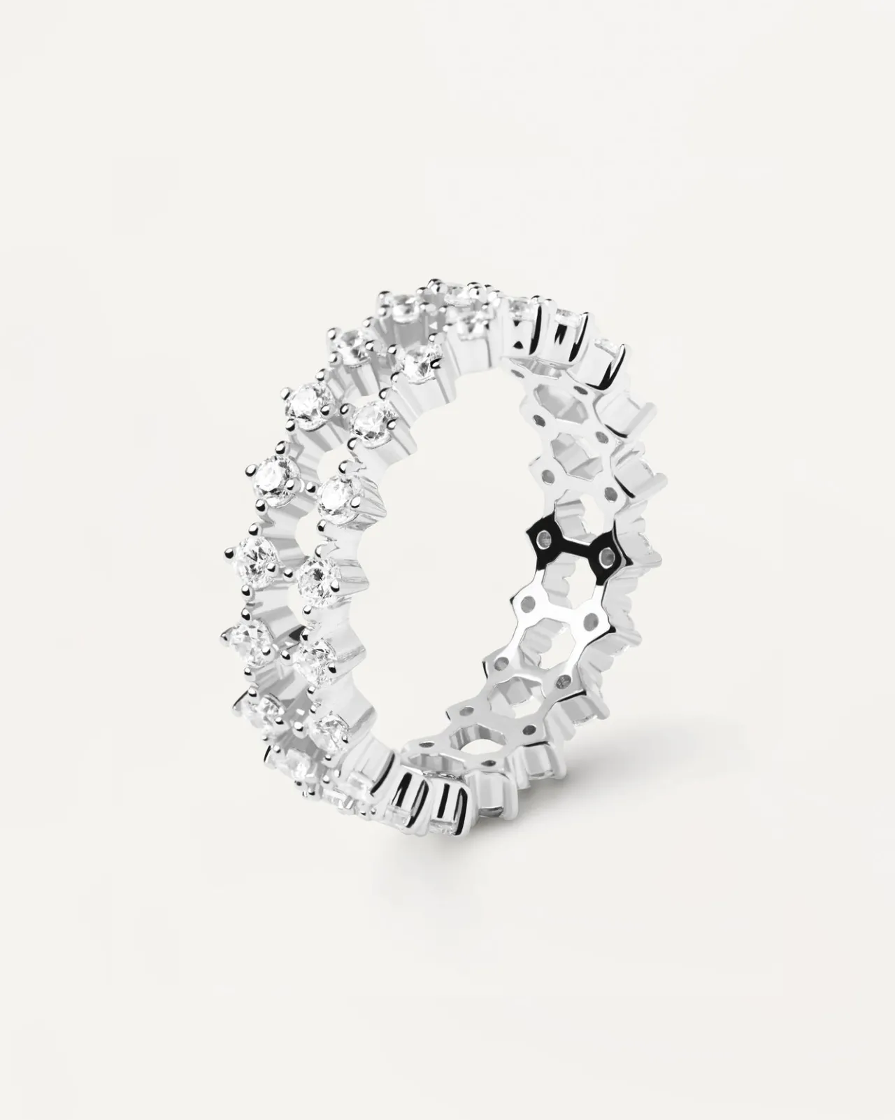 Anillos Eternidad|Anillos Básicos-PDPAOLA Anillo de Plata Twister