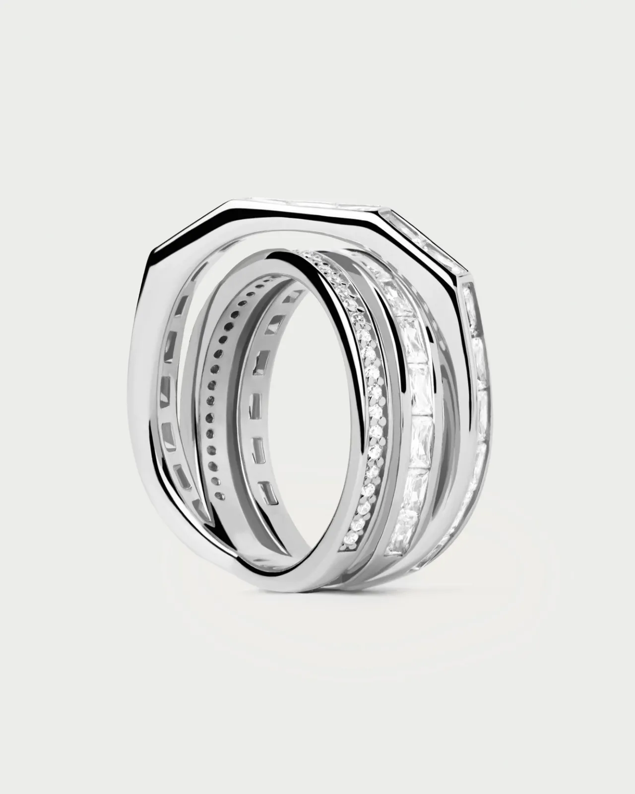 Anillos Grandes|Anillos Básicos-PDPAOLA Anillo de Plata Verona