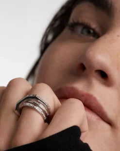 Anillos Grandes|Anillos Básicos-PDPAOLA Anillo de Plata Verona