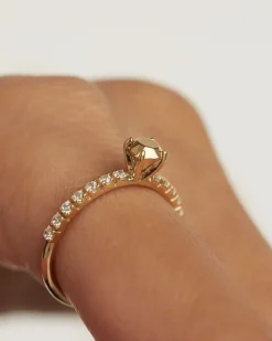 Anillos Básicos|Anillos De Oro-PDPAOLA Anillo Extra Golden Gem