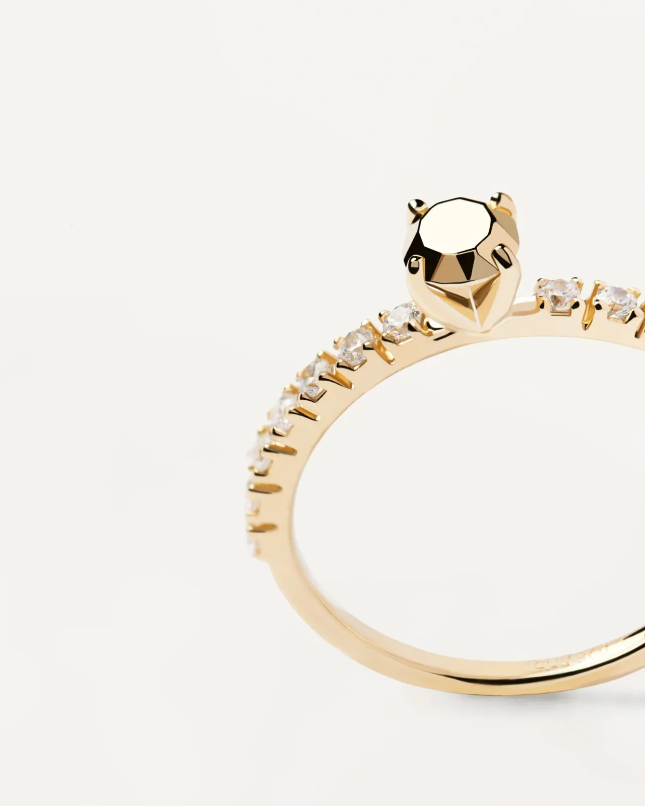 Anillos Básicos|Anillos De Oro-PDPAOLA Anillo Extra Golden Gem