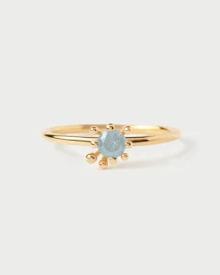 Anillos Básicos|Anillos Solitarios-PDPAOLA Anillo Fleur Gris