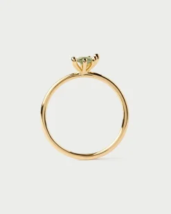 Anillos Básicos|Anillos Solitarios-PDPAOLA Anillo Fleur Verde
