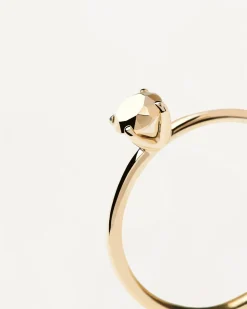 Anillos Básicos|Anillos Solitarios-PDPAOLA Anillo Golden Gem