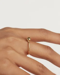 Anillos Básicos|Anillos Solitarios-PDPAOLA Anillo Golden Gem
