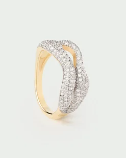 Anillos Grandes|Anillos De Oro-PDPAOLA Anillo Pavé Sense