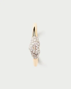 Anillos De Alta Joyería|Anillos De Alta Joyería-PDPAOLA Anillo Sello de Diamantes y Oro Super Heart