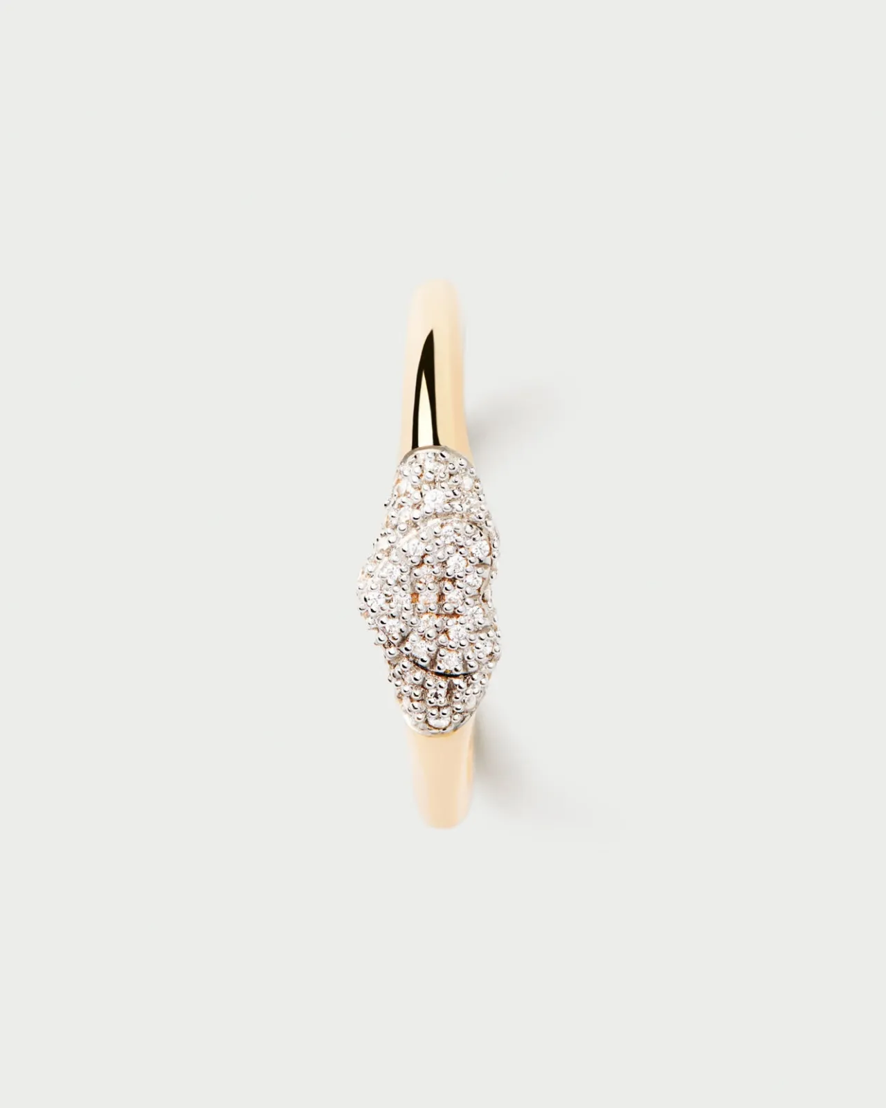 Anillos De Alta Joyería|Anillos De Alta Joyería-PDPAOLA Anillo Sello de Diamantes y Oro Super Heart