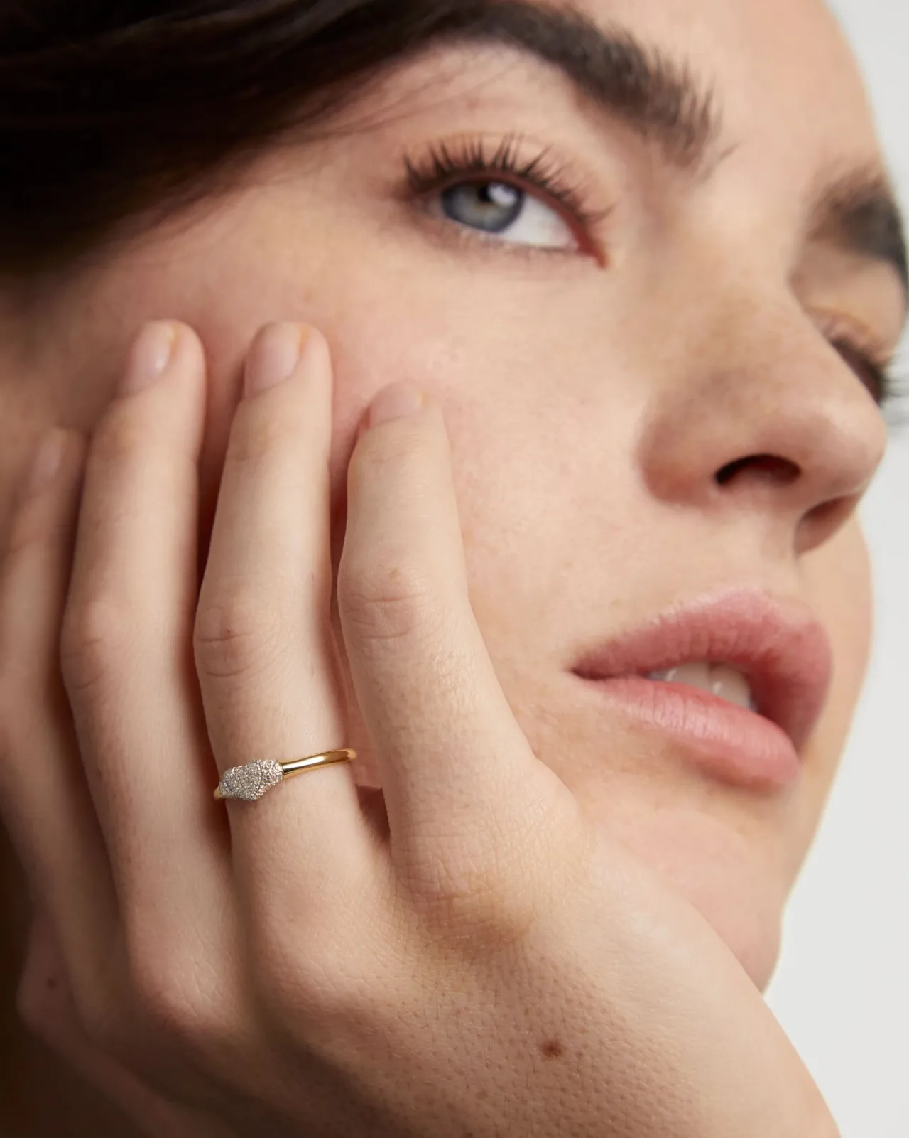 Anillos De Alta Joyería|Anillos De Alta Joyería-PDPAOLA Anillo Sello de Diamantes y Oro Super Heart